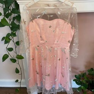 Pink vintage party dress
